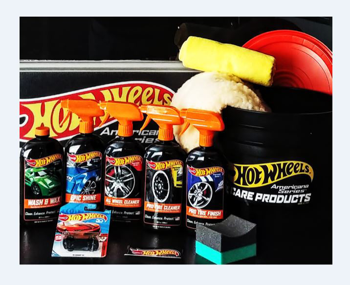 Hot Wheels Car Care Hwcbukit Collectors Bucket Wash Kit