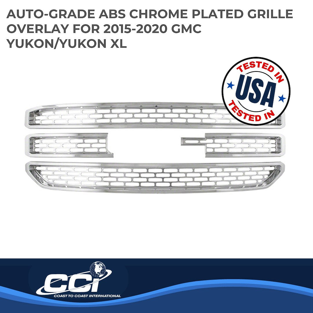 Coast To Coast GI129 Chrome Yukon/Yukon XL Grille Overlay - image 2