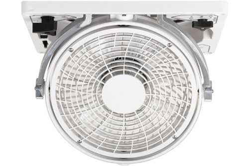MaxxAir 00-61000 Manual-Lift Roof Vent Fan - White