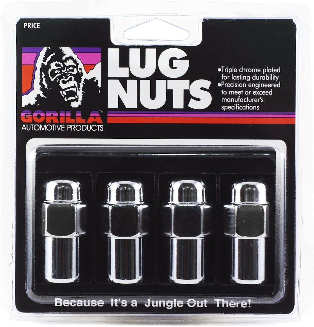 Gorilla 73187B Standard Mag Lug Nuts, 1/2-20, 4 Pack