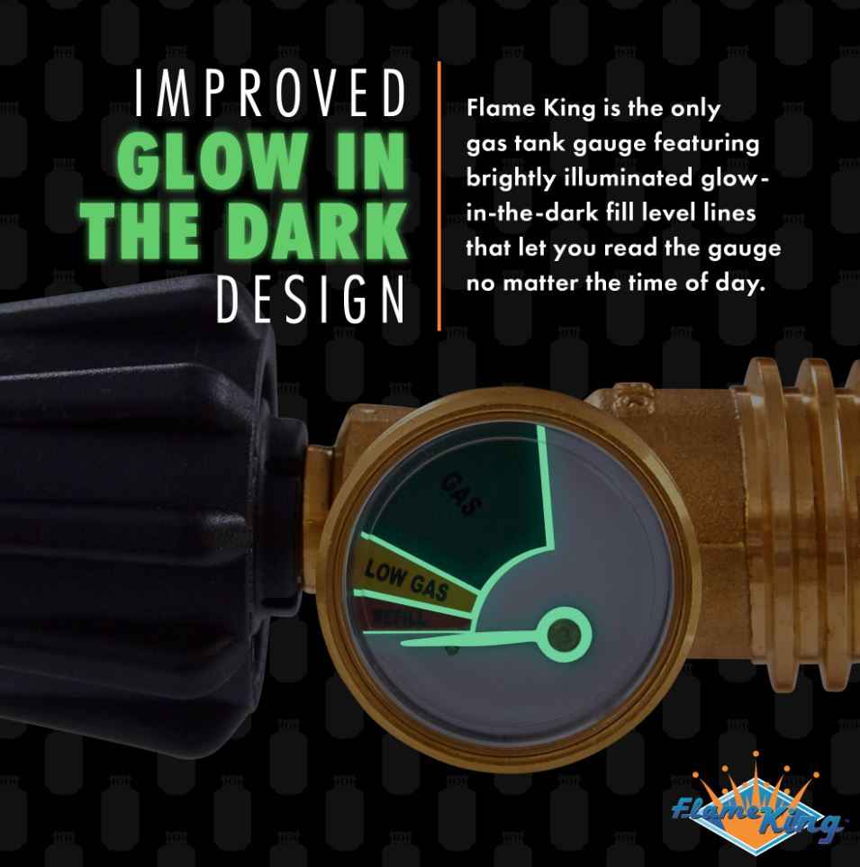 Flame King YSN212 Propane Level Indicator with Flow/Shutoff Functions