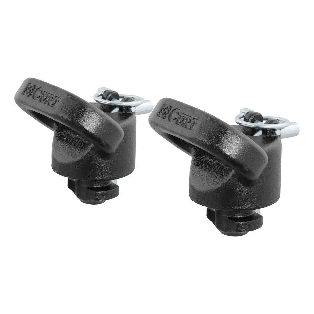 CURT 60617 Trailer Safety Chain Anchor - Drop-In, Set Of 2