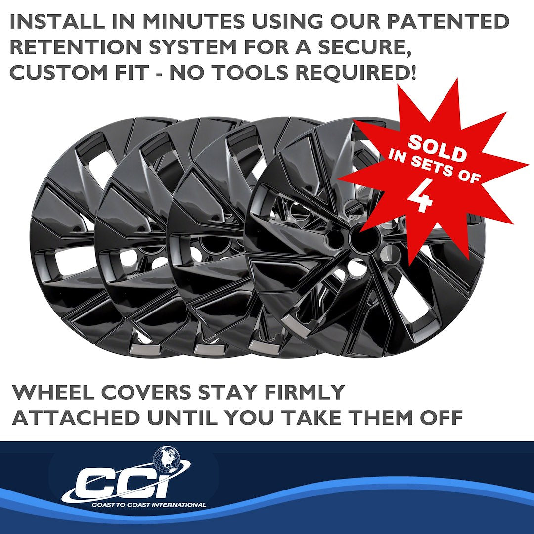 Coast To Coast 53816BLK Altima Black Split-Spoke Covers - image 5