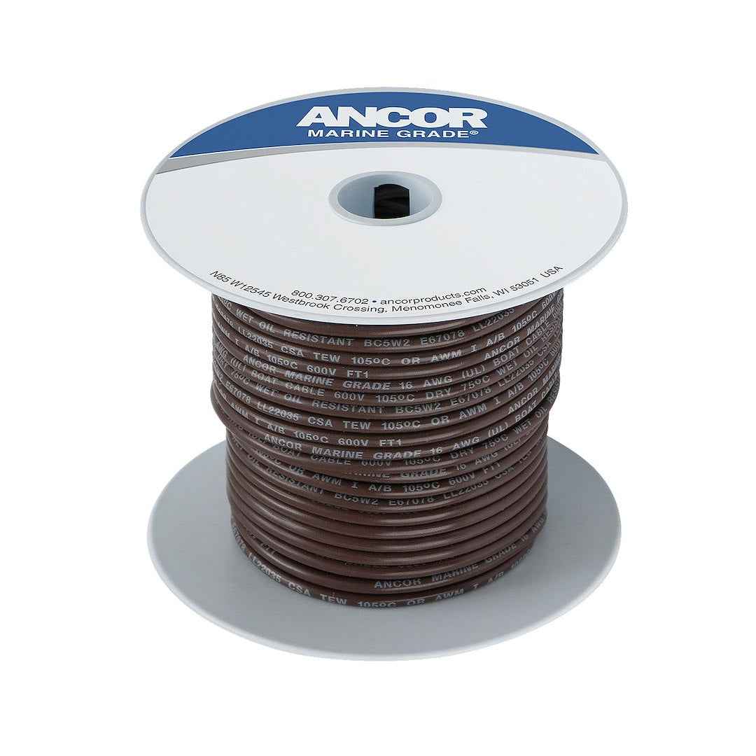 Ancor 104210 Marine Grade Primary Wire - 14 Gauge, Brown, 100 ft