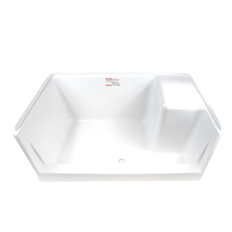 Specialty Recreation SP3048WRS Receveur de douche pour VR 48" x 30" avec siège et drain central