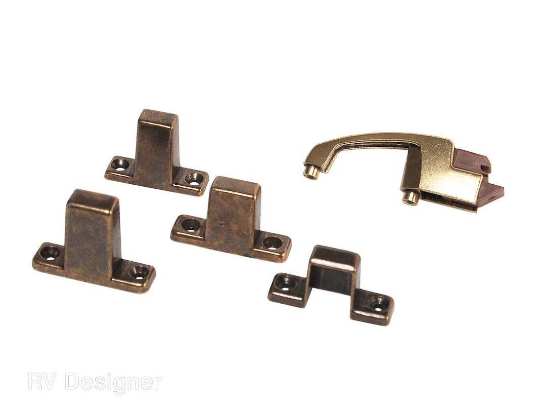 RV Designer RV Baggage Doors Brass Cabinet Catch (H243)