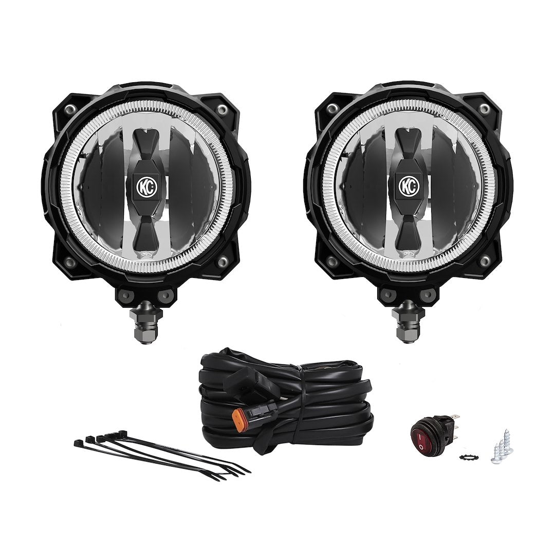 KC Hilites 91301 Gravity Pro6 Spot Light Pair