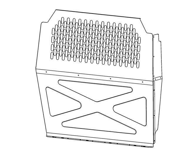 Holman 40671 Compact-Van Solid Steel Bulkhead Divider