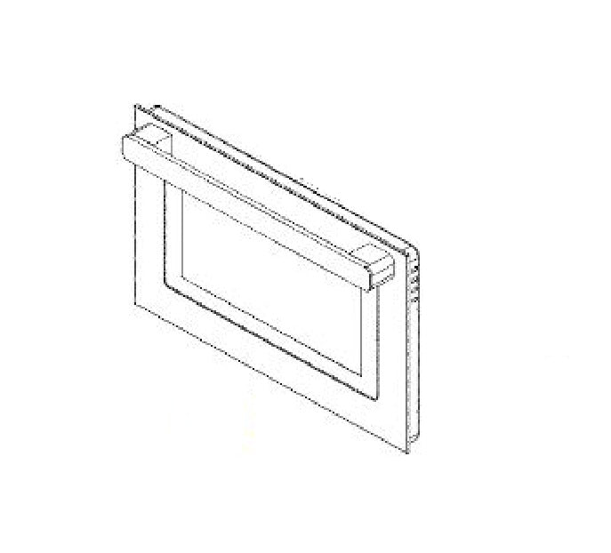 Ge Appliances Wb21x43650 Microwave Oven Door - image 2