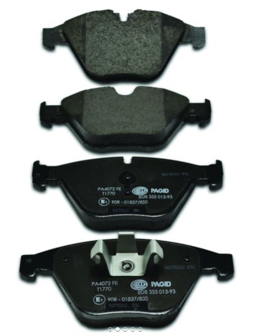 Hella Pagid 355013931 Low-Metallic Disc Brake Pad Set