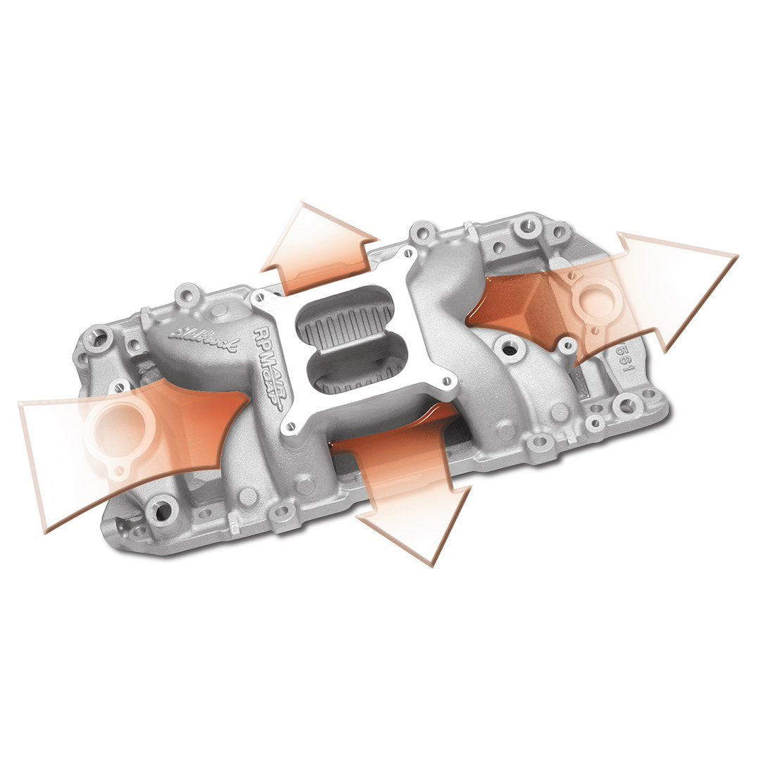 Edelbrock 7561 Performer RPM Air-Gap Oval-Port Intake
