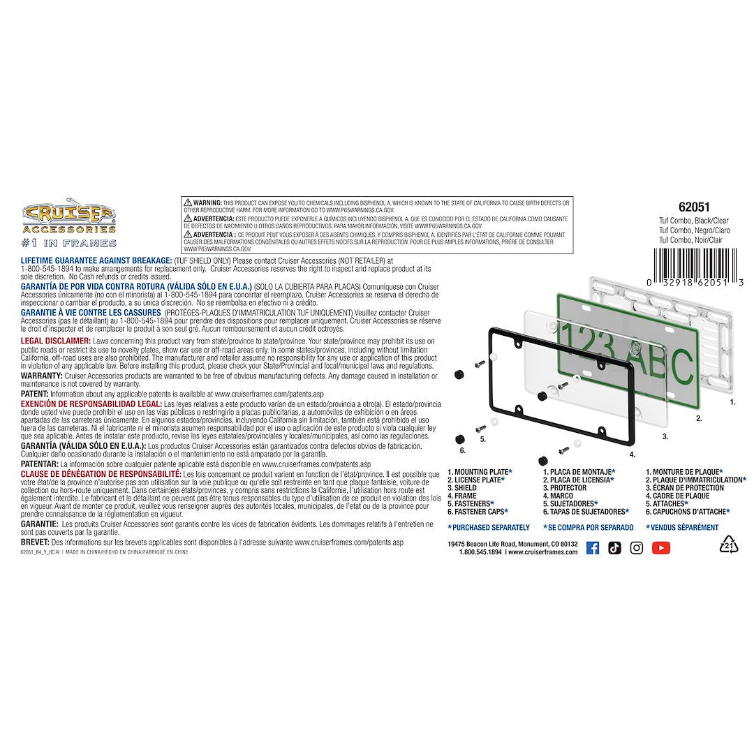 Cruiser 62051 License Plate Frame - image 3