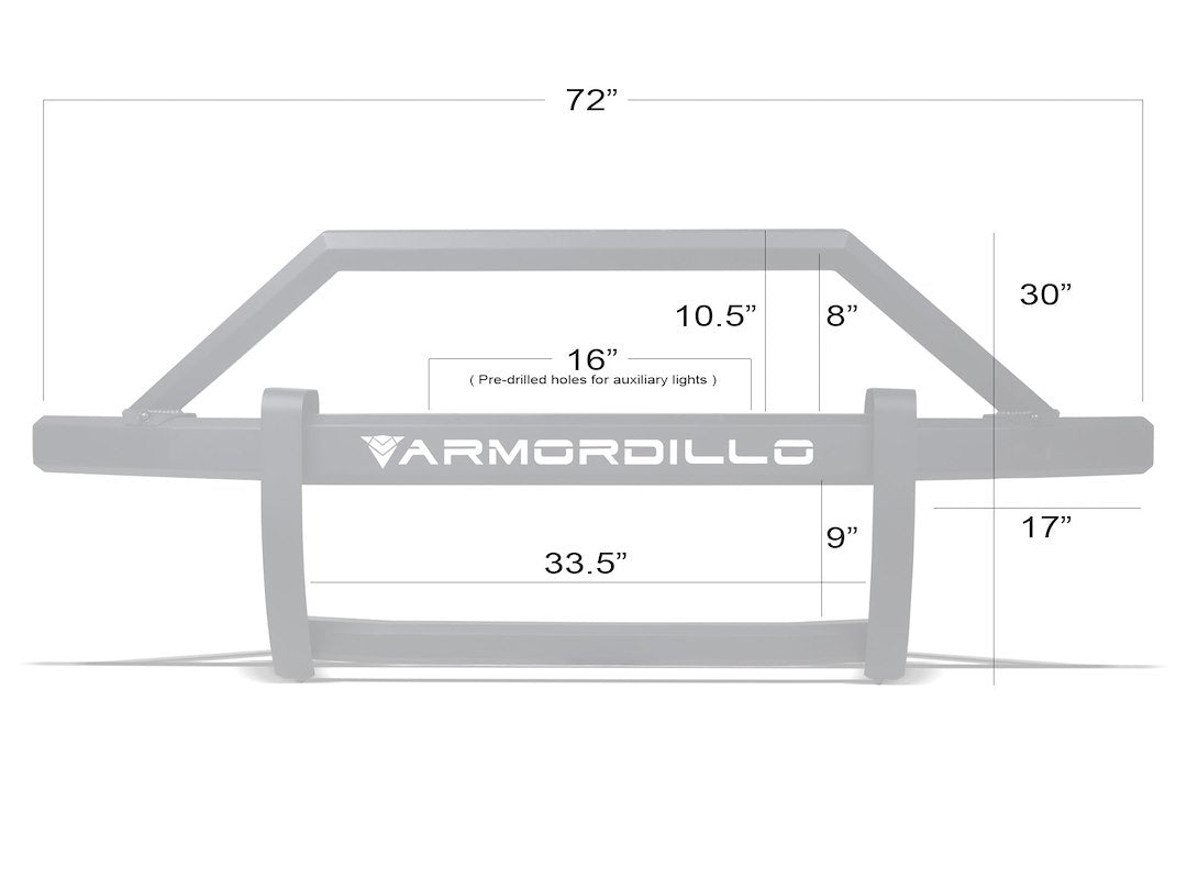 Armordillo AR2 Pre-Runner Steel Grille Guard 8704141 - image 5