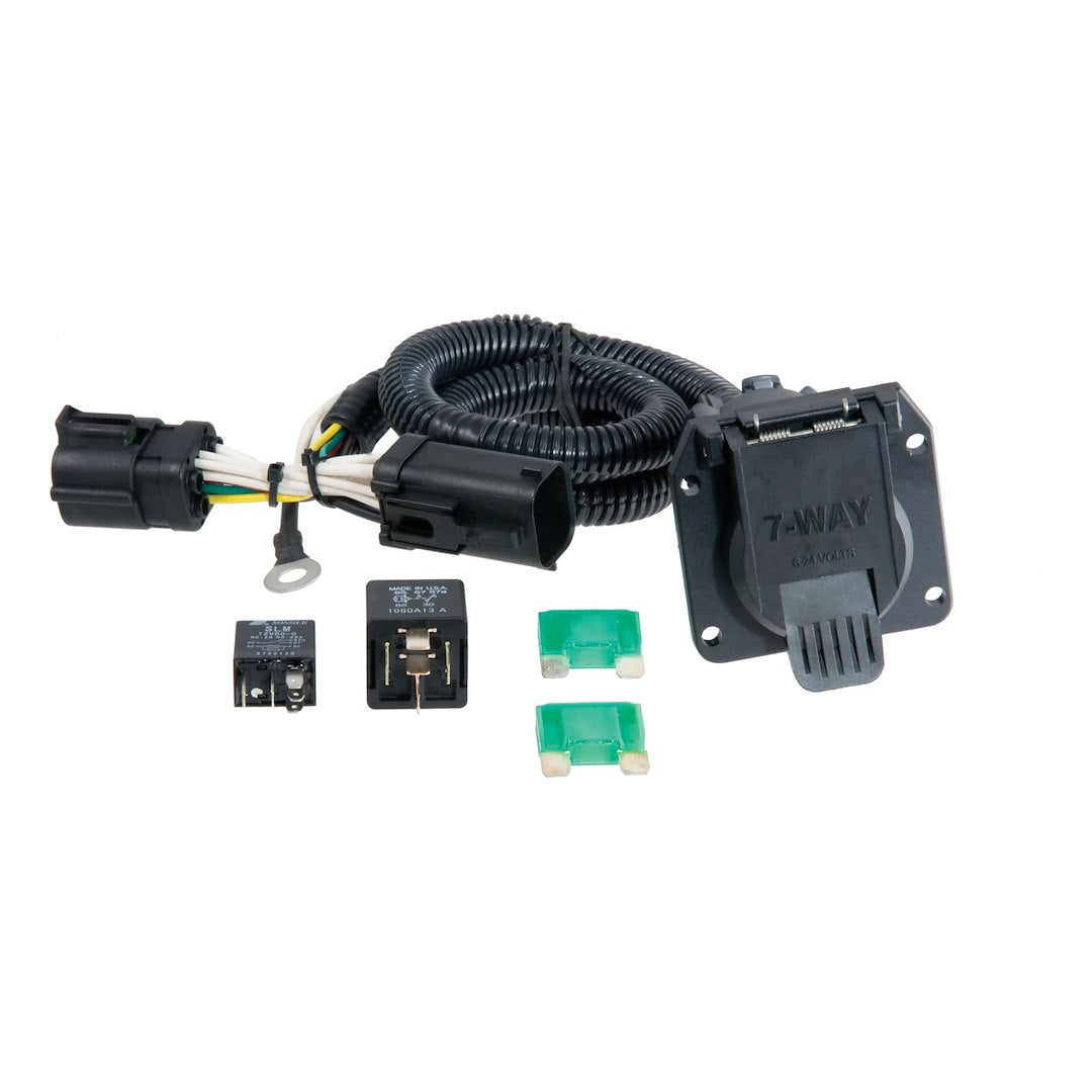 CURT Trailer Wiring Connector (55242) – Color: Black