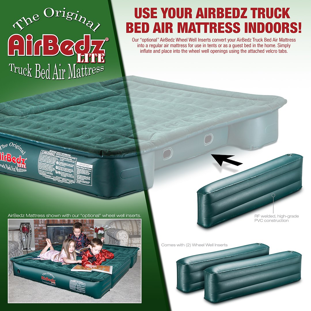 Airbedz By Pittman Outdoors Ppi-Pvac5 Truck Bed Air Mattress Wheel Well Insert - image 4