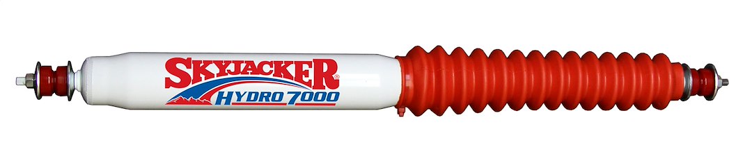 Skyjacker 7800 Twin-Tube Steering Stabilizer, Red Boot