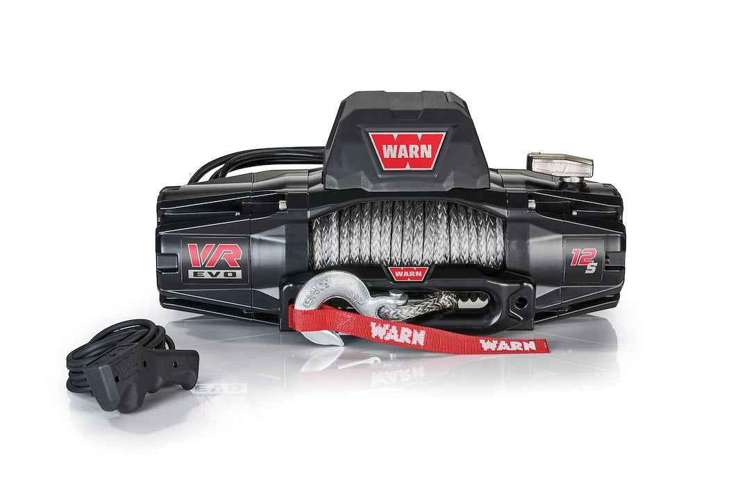 Warn 103255 12V Winch - 12000 lb, Synthetic Line