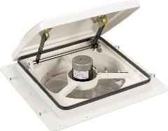 MaxxAir 00B04301K Manual-Lift Roof Vent Fan - White