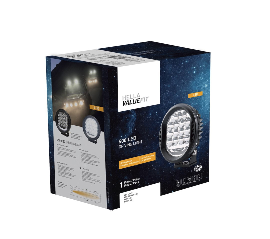 Hella 358117161 ValueFit 500 22.5W LED Driving Light