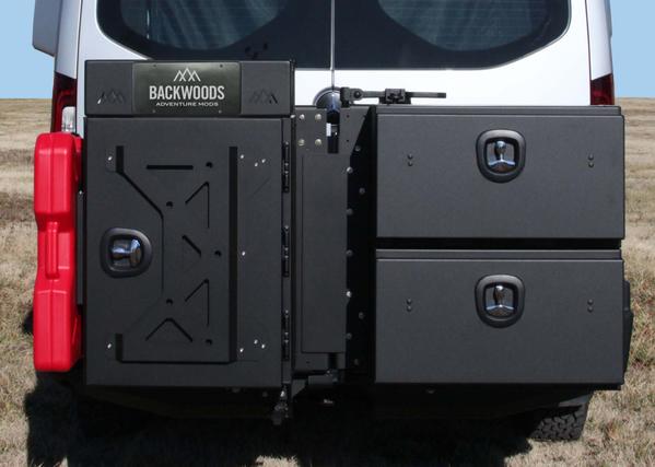 Backwoods Adventure Mods BWMS3S-203ZZVVB Rear Swing-Out Bumper - image 2