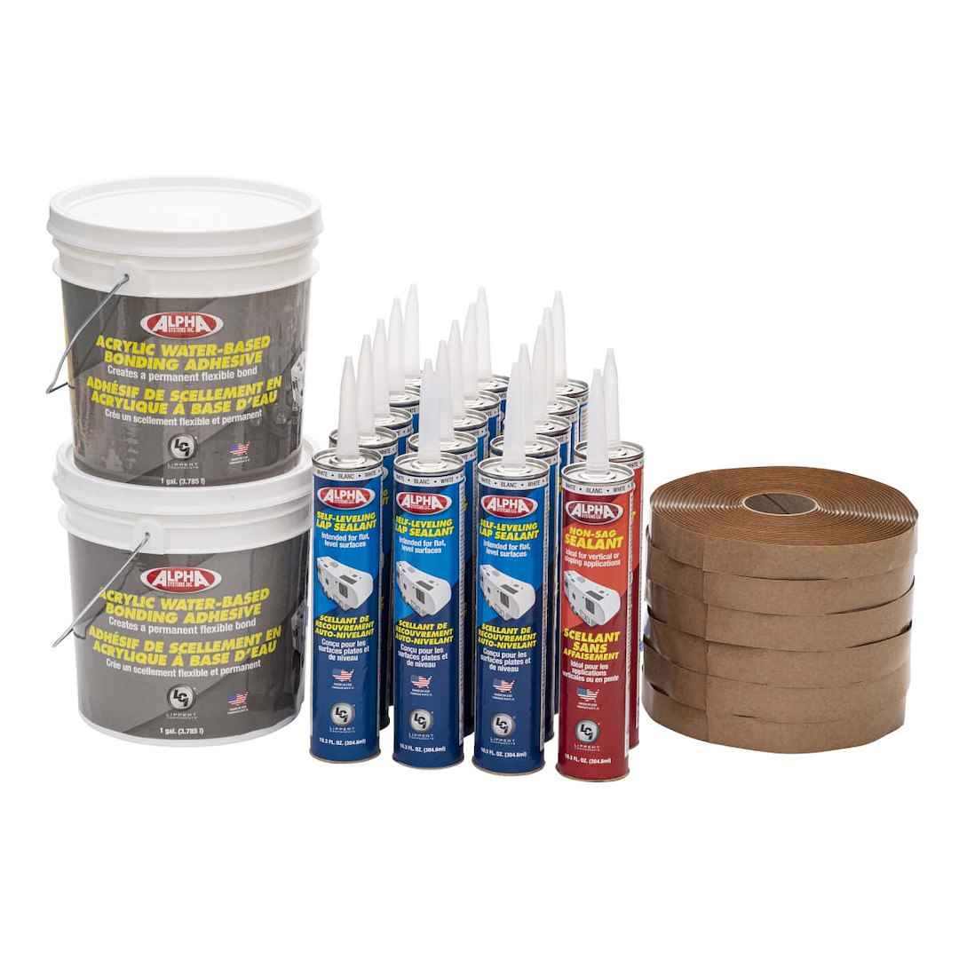 Lippert 862422 SuperFlex TPO Roof Installation Kit - 26 ft and Up