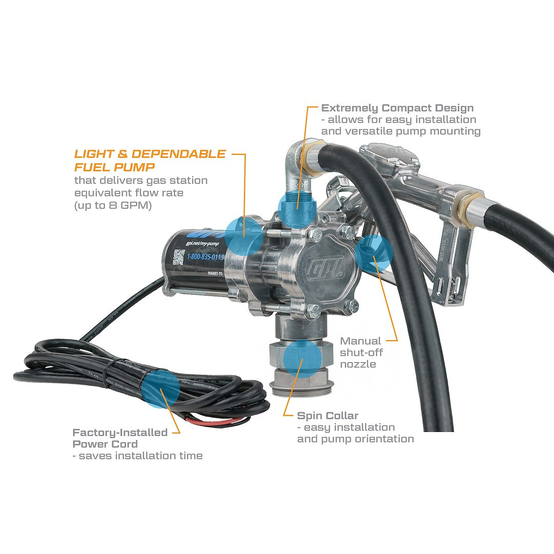 GPI 137100-05 EZ-8 Pump with Spin Collar