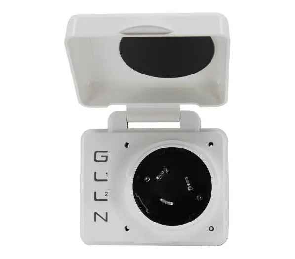 Hughes Autoformers SV50API-W 50A Power Inlet - White