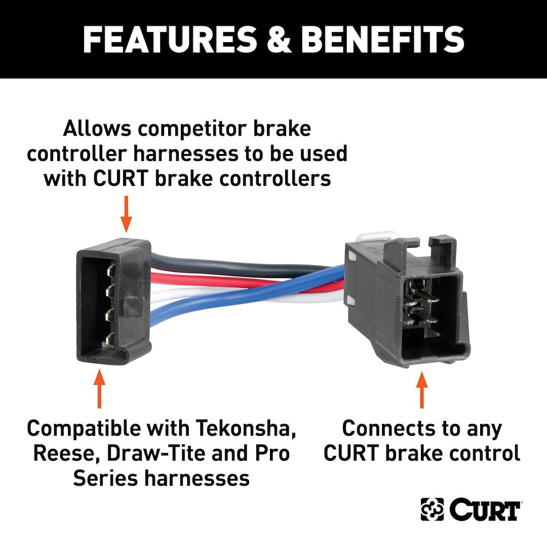 CURT Trailer Brake System Connector/ Harness (51520)