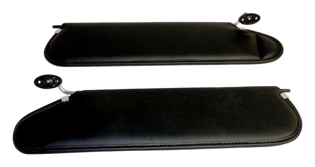 Crown Automotive RT52004 Black Vinyl Sun Visor Set - image 1