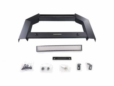 Black Horse Offroad AB-GM11-NL Bull Bar Black Satin 3 Inch No with skid plate - image 2