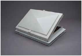 Heng's 66621-C2 Manual Escape Hatch - 22 x 22 in, White