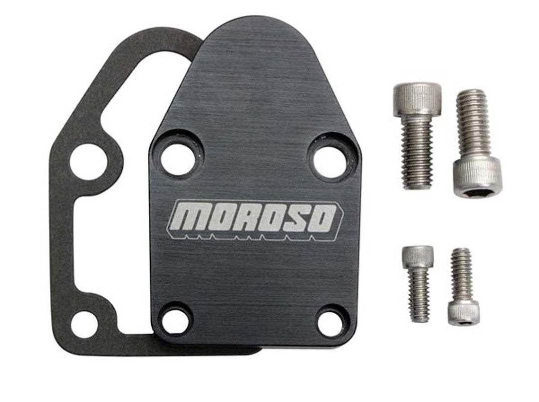 Moroso Performance 65395 Small-Block Chevy Fuel Pump Block-Off Plate