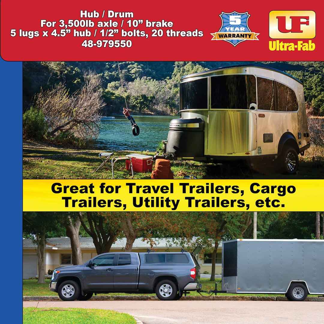 Ultra-Fab Products 48-979552 Trailer Hub and Drum - 8 x 6.50 in