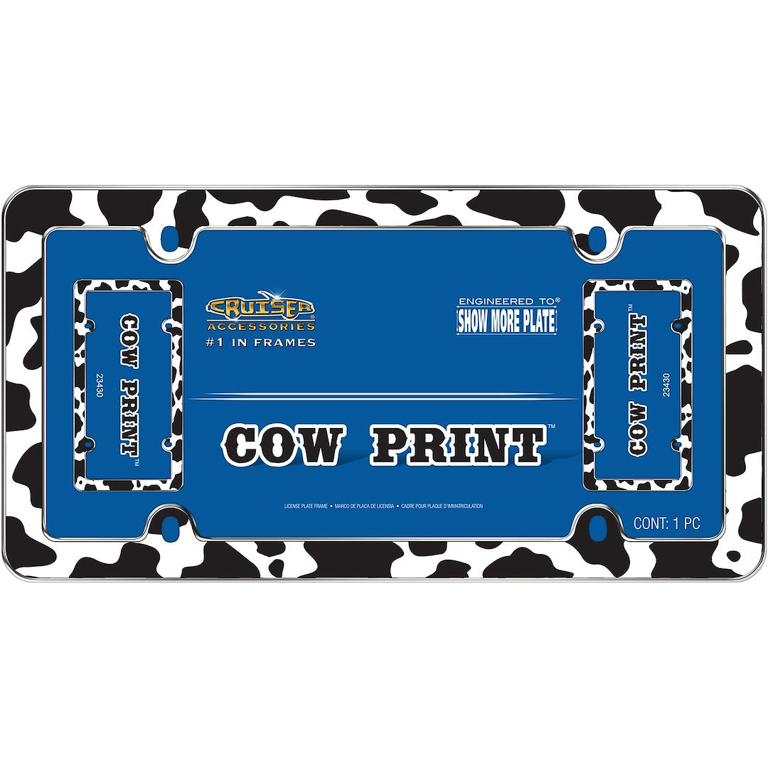Cruiser 23430 Cow Print License Plate Frame - image 2