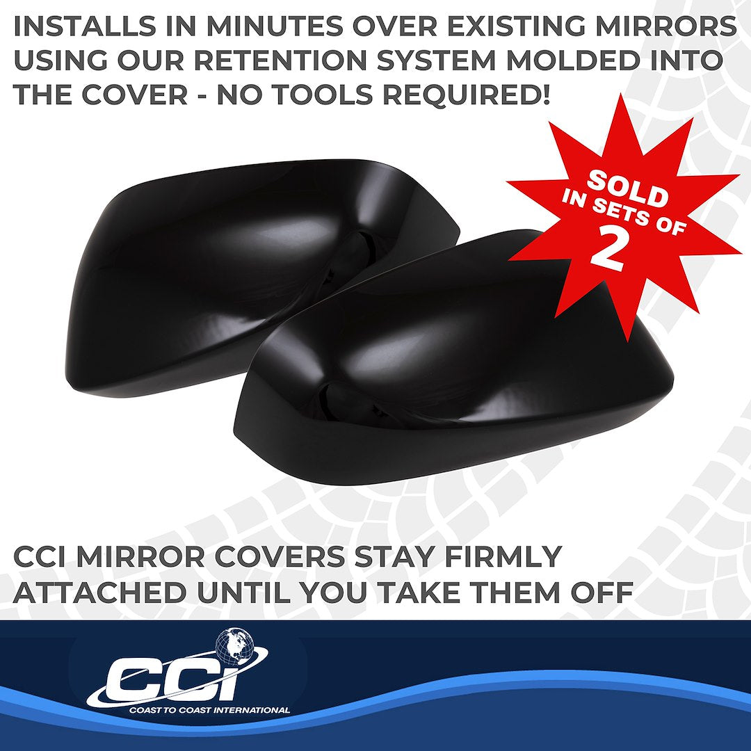 Coast To Coast MC67557BLK Gloss Black Full Mirror Cover Pair - image 4