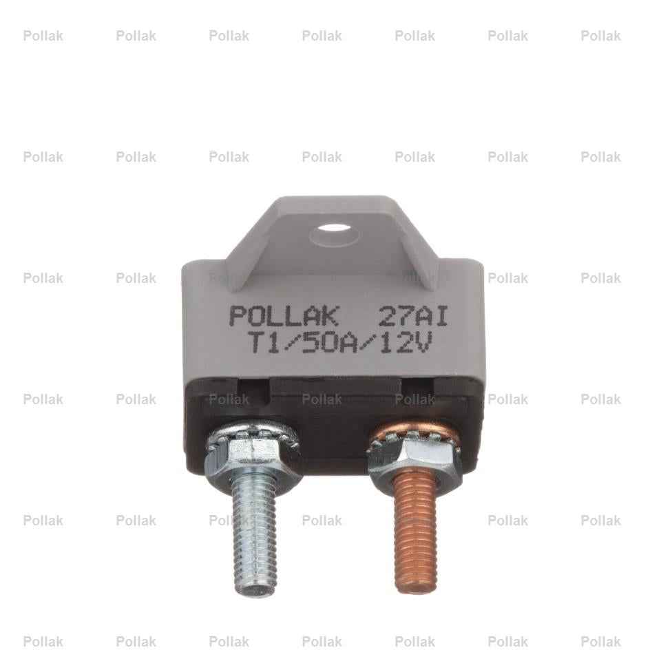 Pollak Type I 12 Volt 50 Amp Circuit Breaker 54250PLP