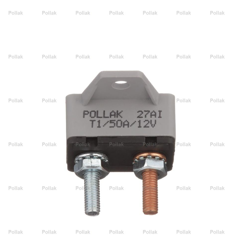 Pollak Type I 12 Volt 50 Amp Circuit Breaker (54250PLP)
