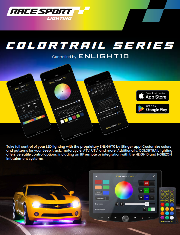 Race Sport RSCUBKIT10 ColorTRAIL RGBW Underbody Light Kit