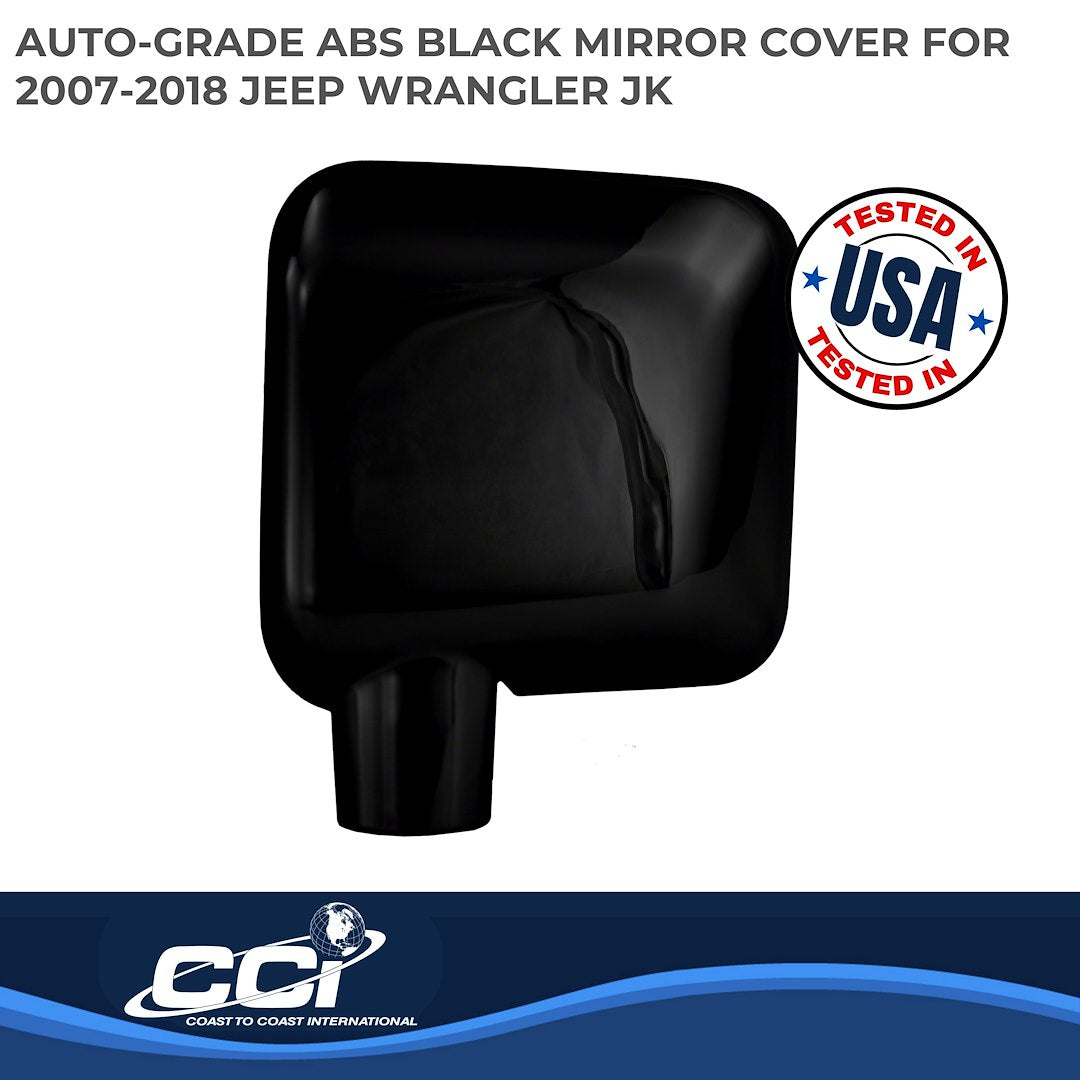 Coast To Coast MC67401BK Wrangler JK Black Mirror Covers - image 2