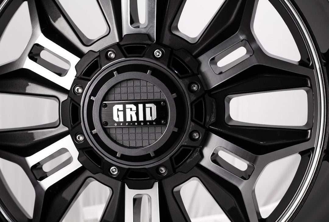 Grid Wheels GD1122120052S487 GD11 22x12 Gloss Black Wheel