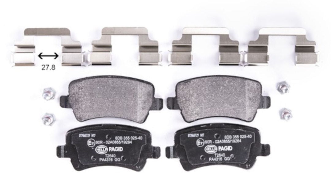 Hella Pagid 355025401 Low-Metallic Disc Brake Pad Set
