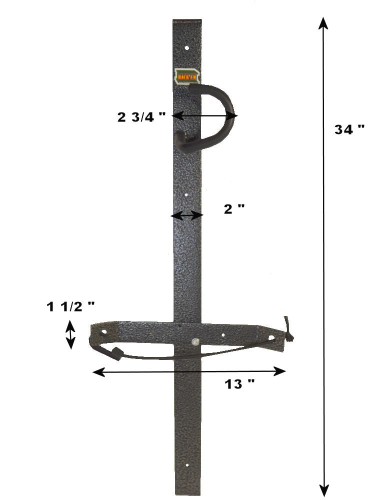 Rack-Em RA-3 Enclosed Trailer Chainsaw Rack