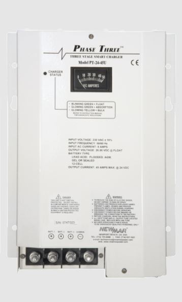 NewMar PT-24-45U Phase Three Smart 24V 45A Battery Charger