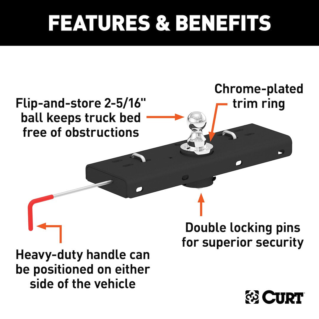 Curt 60607 Gooseneck Trailer Hitch Head - image 2