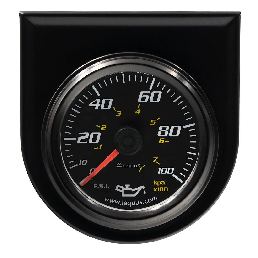 Equus E6244 Oil Pressure Gauge, 0–100 PSI