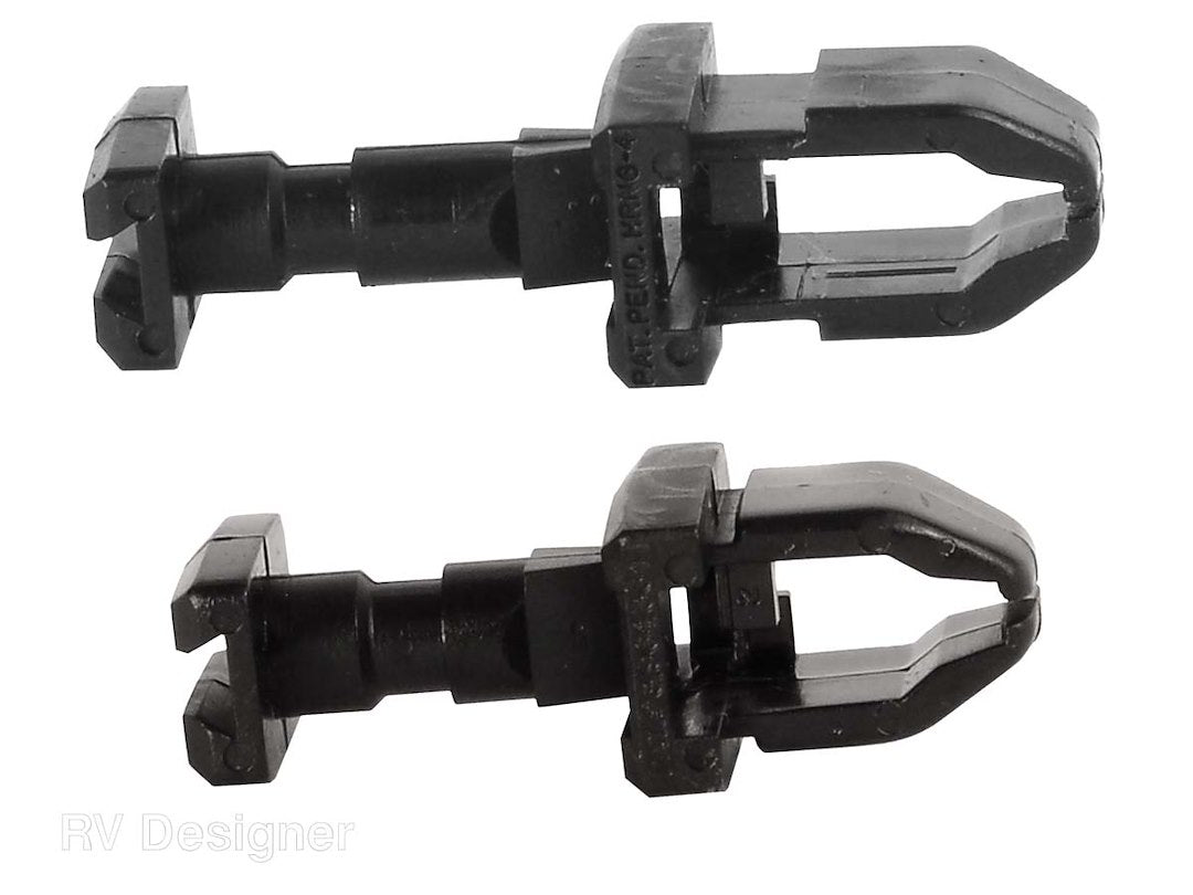 RV Designer Refrigerator Vent Door Latch (E377) – Color: Black