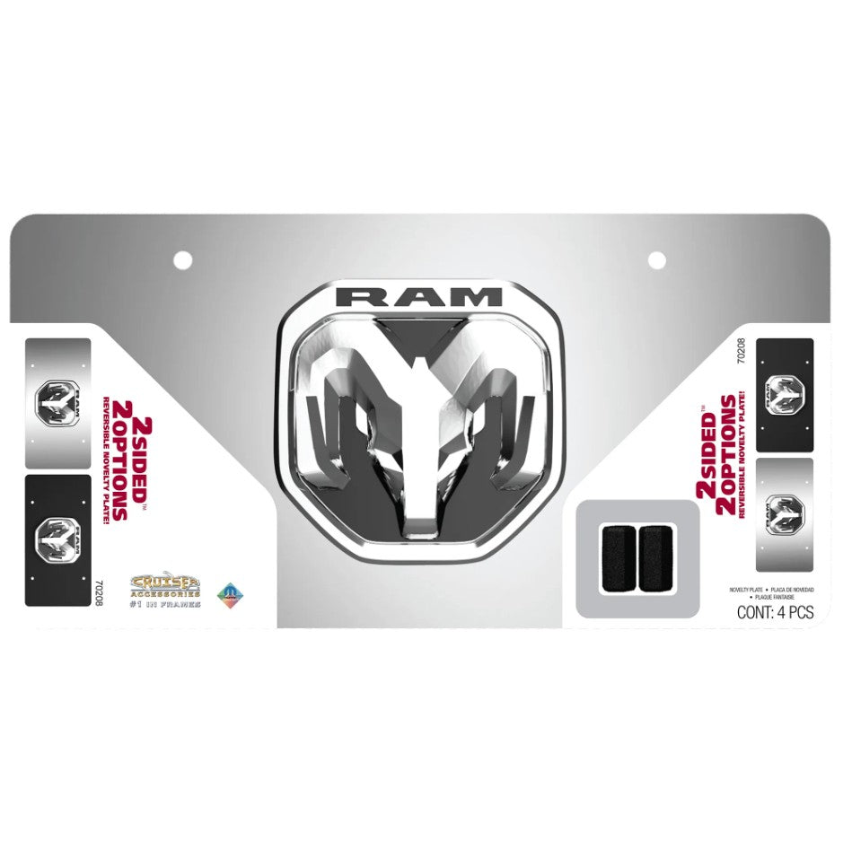 Cruiser 70208 RAM Stainless Steel Novelty Plate - image 1