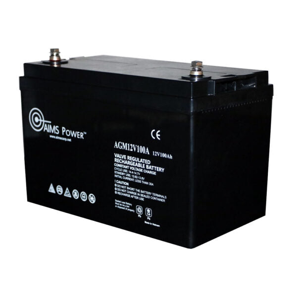 Aims Power Agm12v100a Battery - image 2