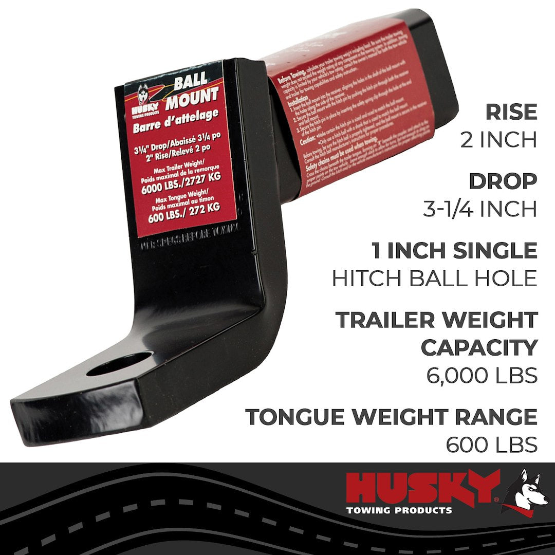 Husky Towing 31359 Trailer Hitch Ball Mount - image 3
