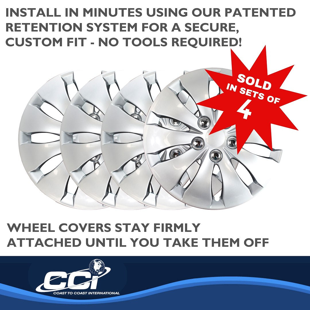 Coast To Coast 43916S Accord 16-Inch Silver Wheel Covers - image 4